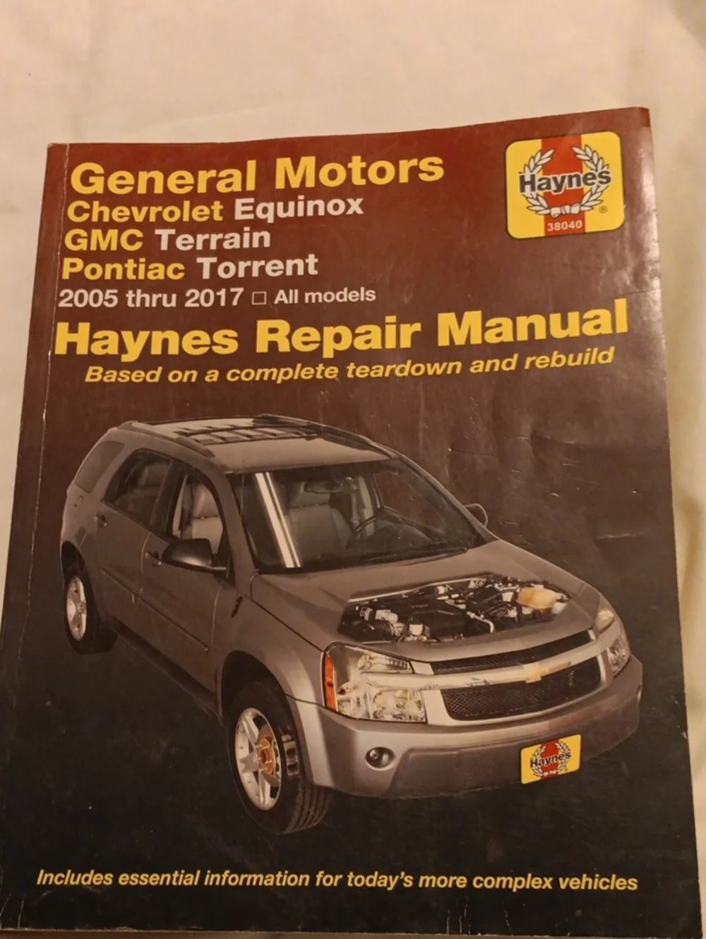 Hanes Gray Haynes Repair Manual Cover with Yellow Text
